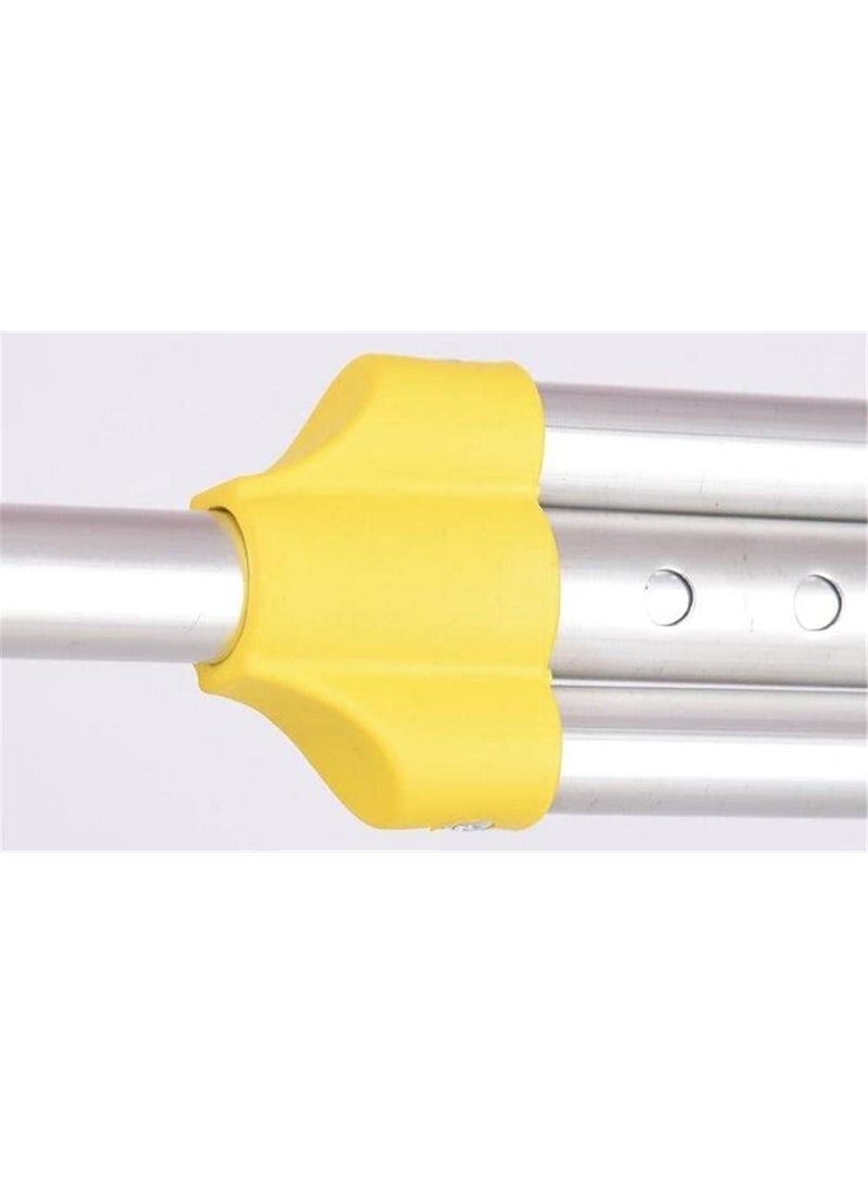 Lightweight aluminum double medical crutch – adjustable with comfortable handles - Image 2